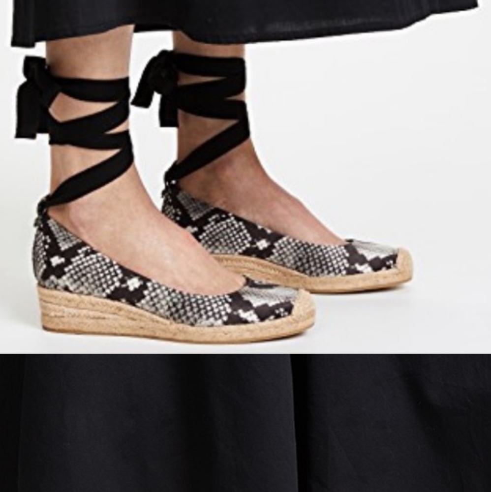 Tory Burch heather ankle wrap Espadrille wedge